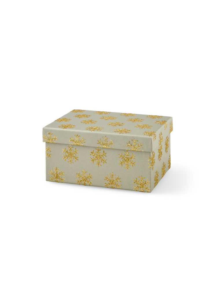 Box with glitter
