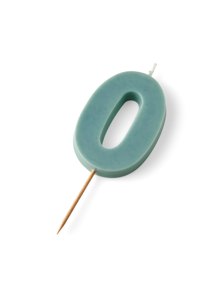 Cake candle number 0