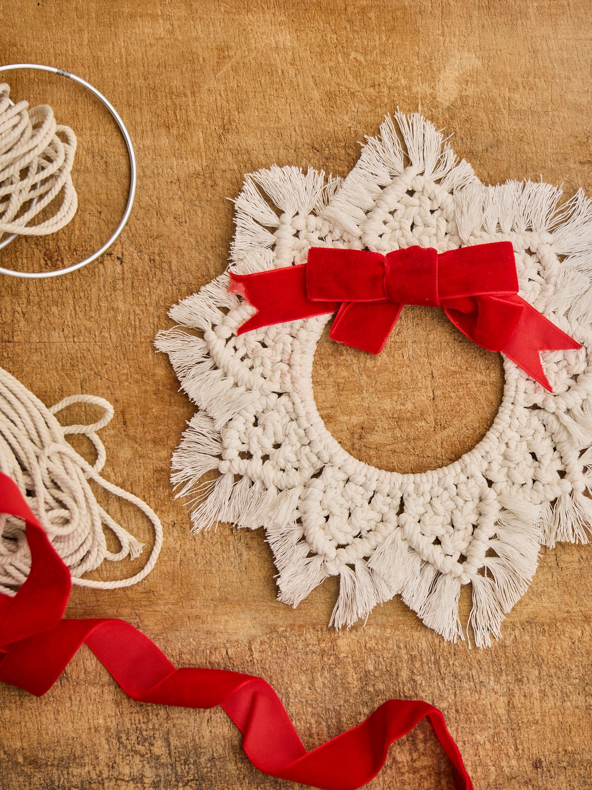 Macrame ring DIY set