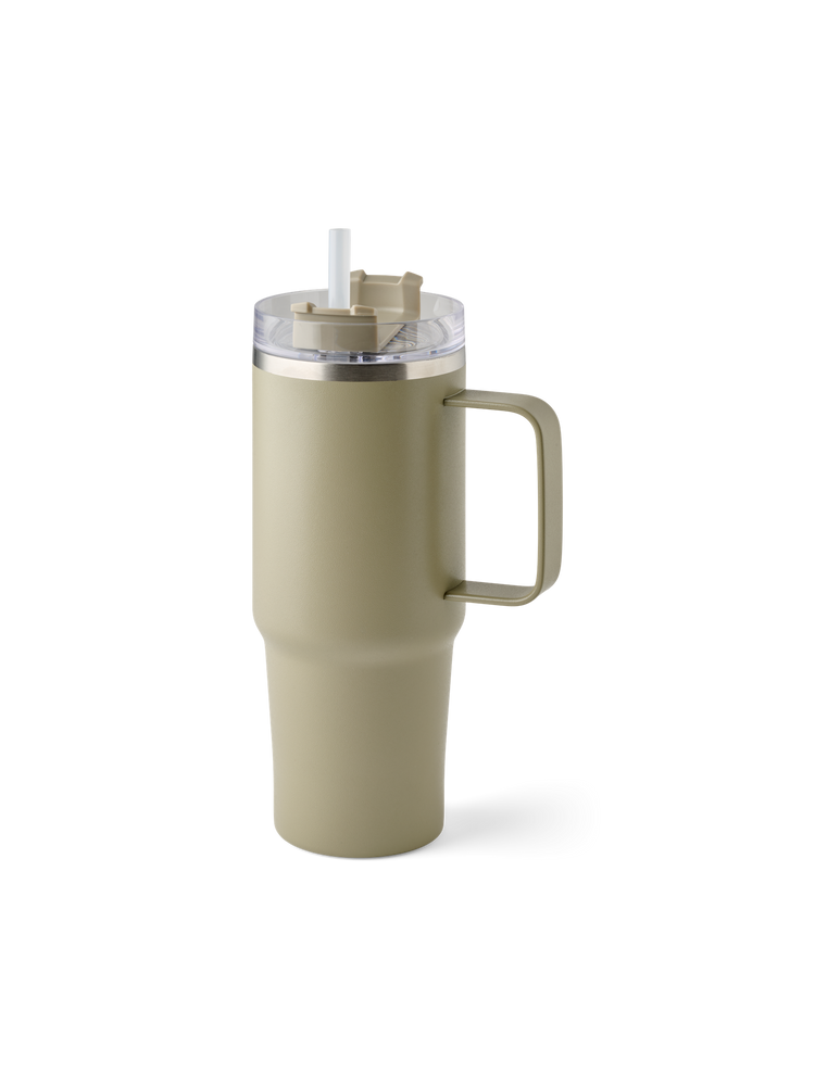 Tumbler with straw and handle 880 ml