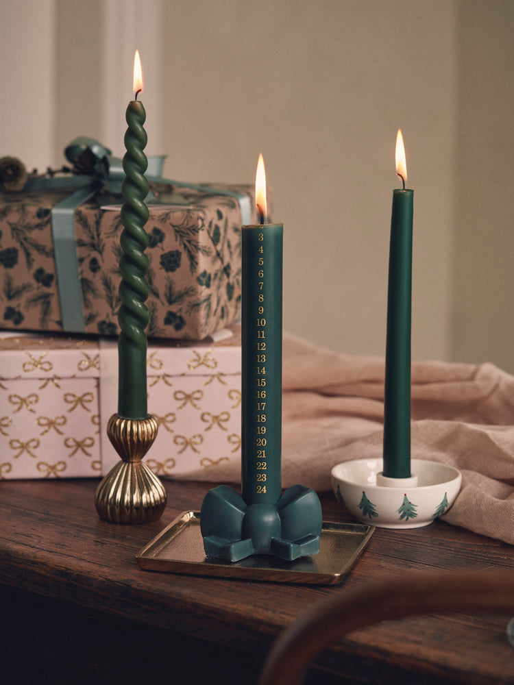 Calendar pillar candle