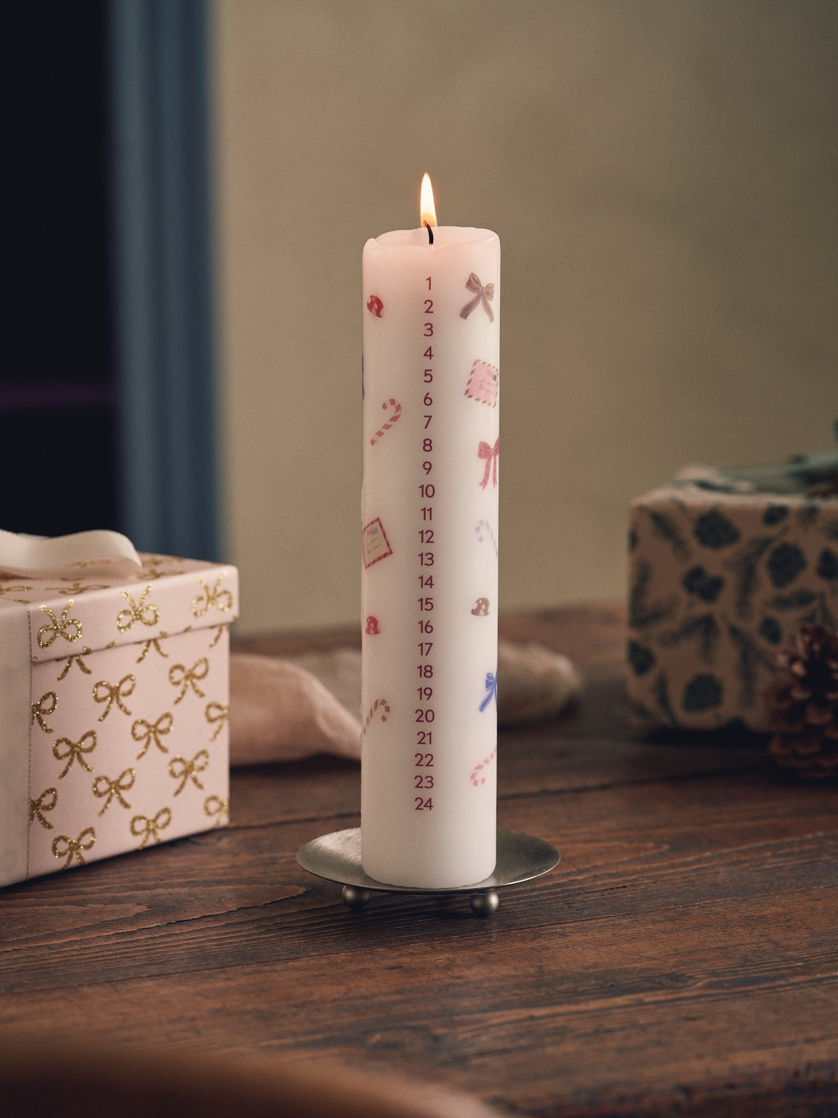 Advent calendar candle