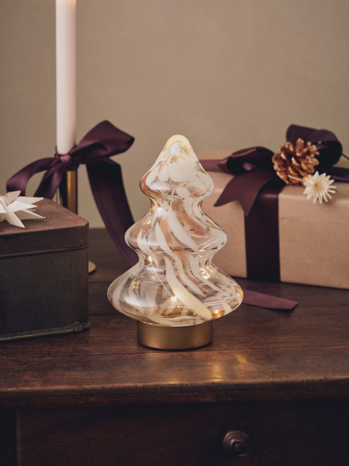 Decorative tree with LED