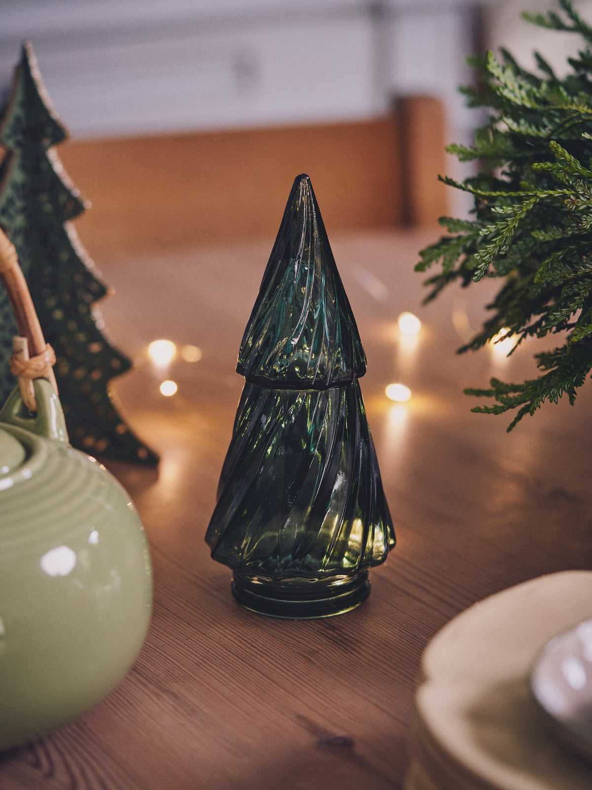Decorative glass tree