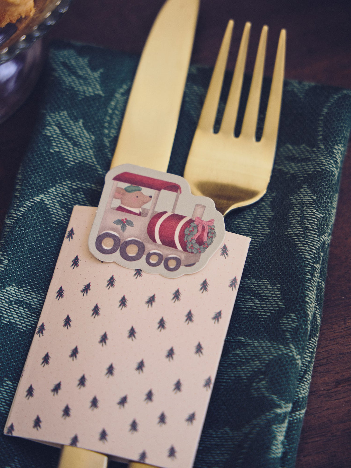 Christmas cutlery holder