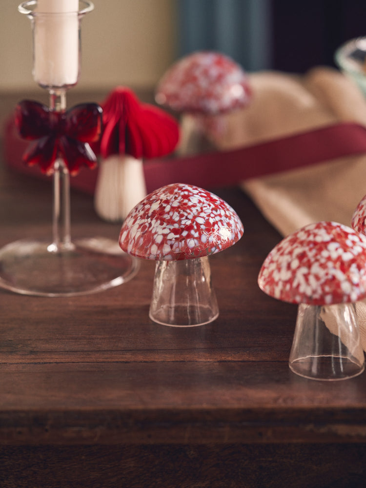Decorative glass mushroom