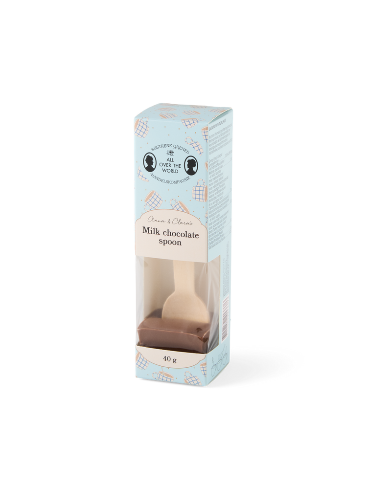 Hot milk chocolate spoon