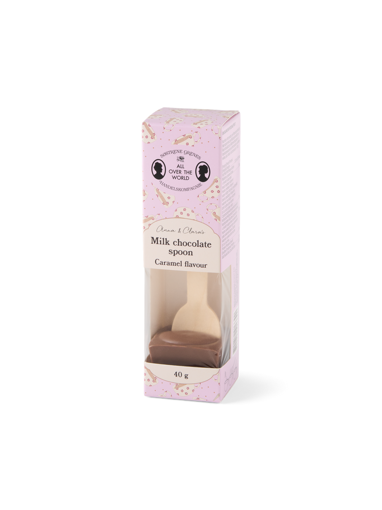 Hot milk chocolate spoon