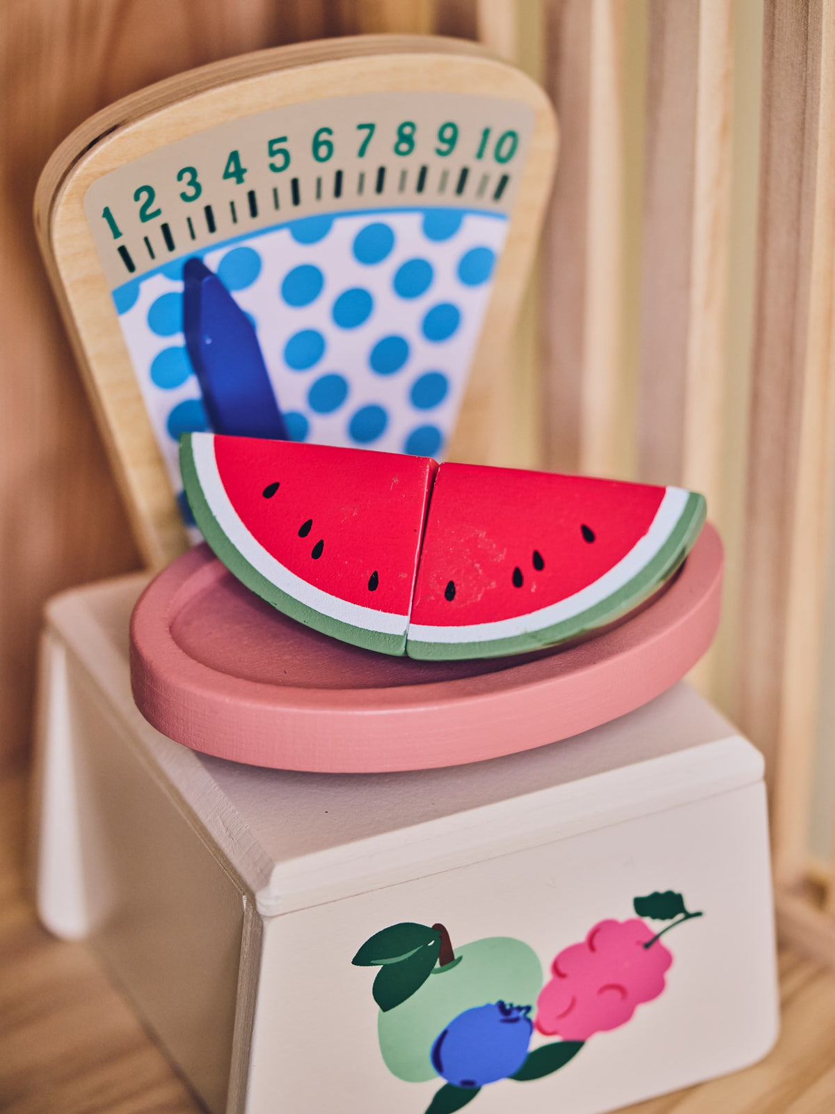 Wooden toy watermelon