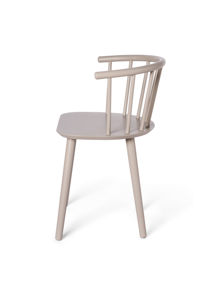 Wooden dining chair with arm rest