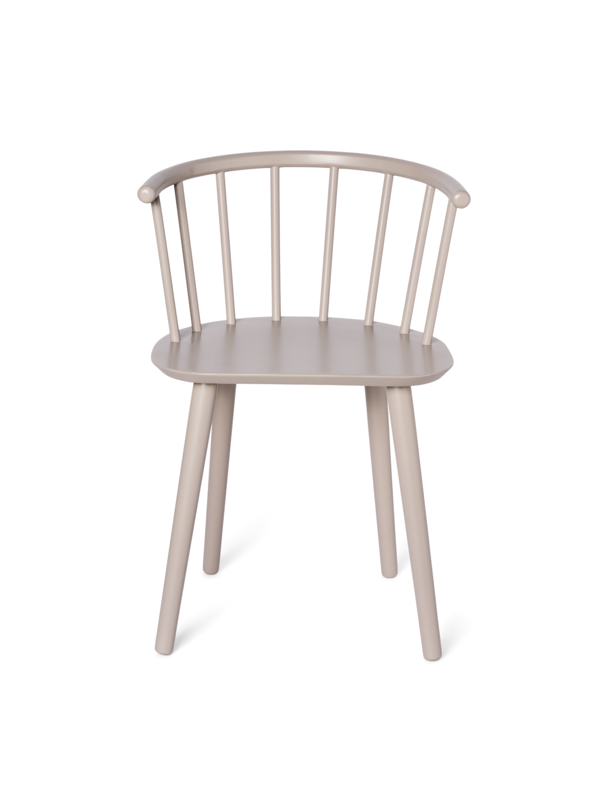 Wooden dining chair with arm rest