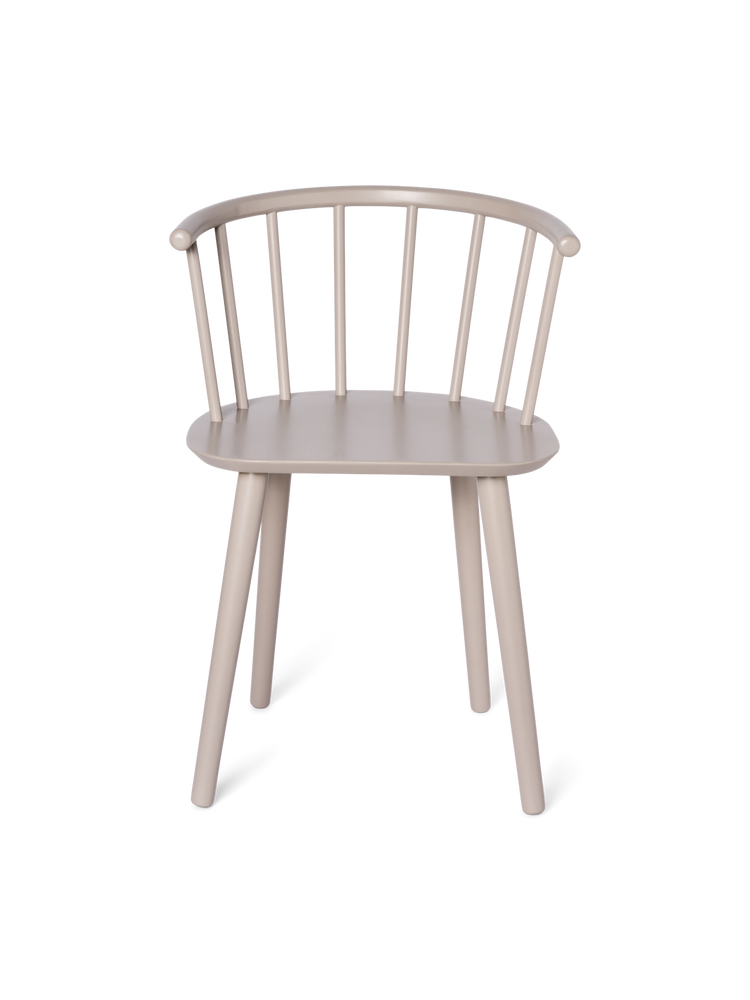 Wooden dining chair with arm rest