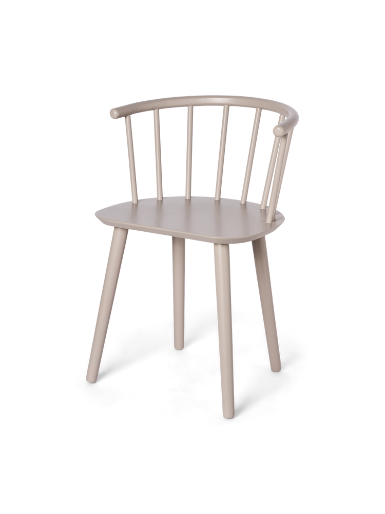 Wooden dining chair with arm rest