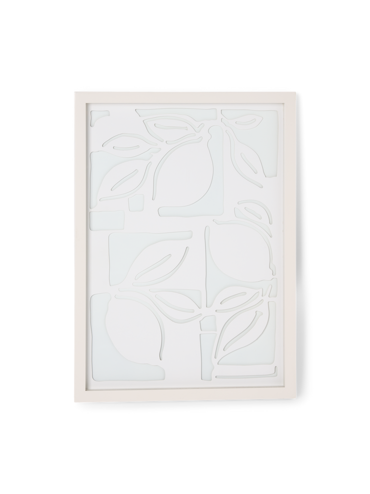 Frame A3 with lemon paper cutting