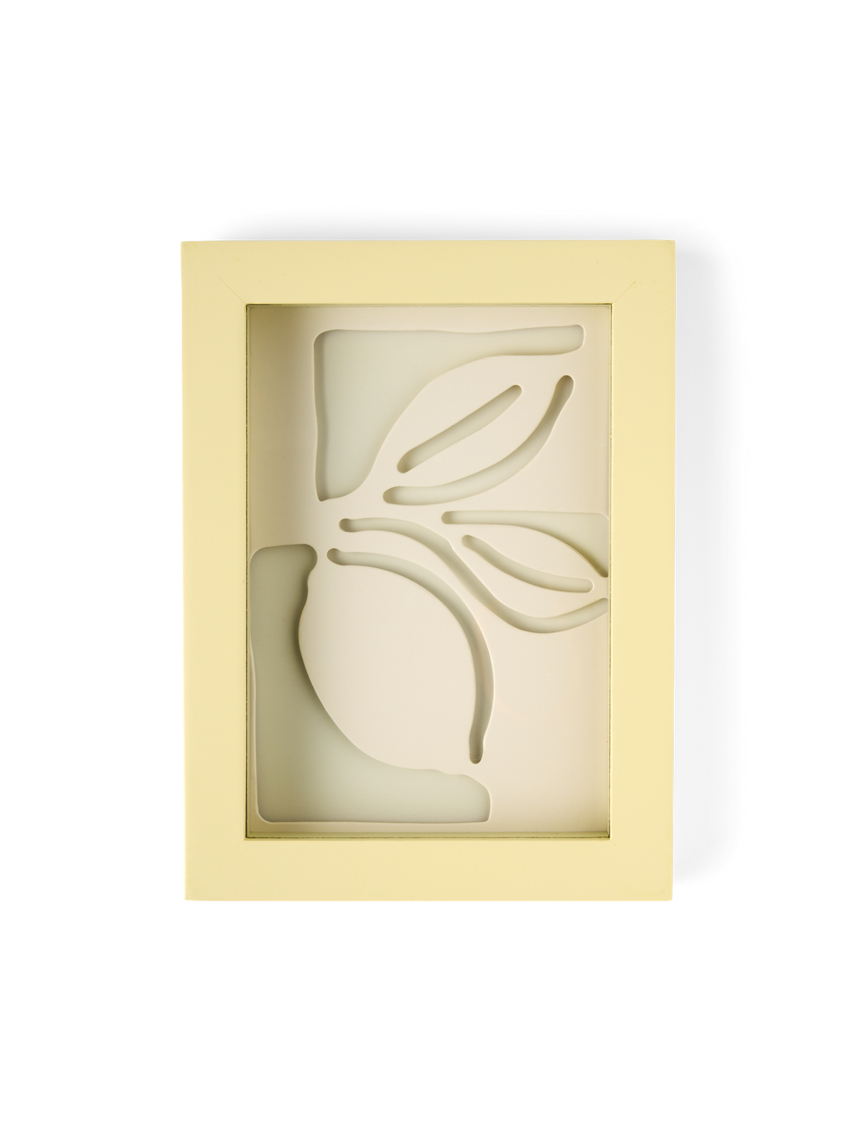 Frame A6 with lemon paper cutting