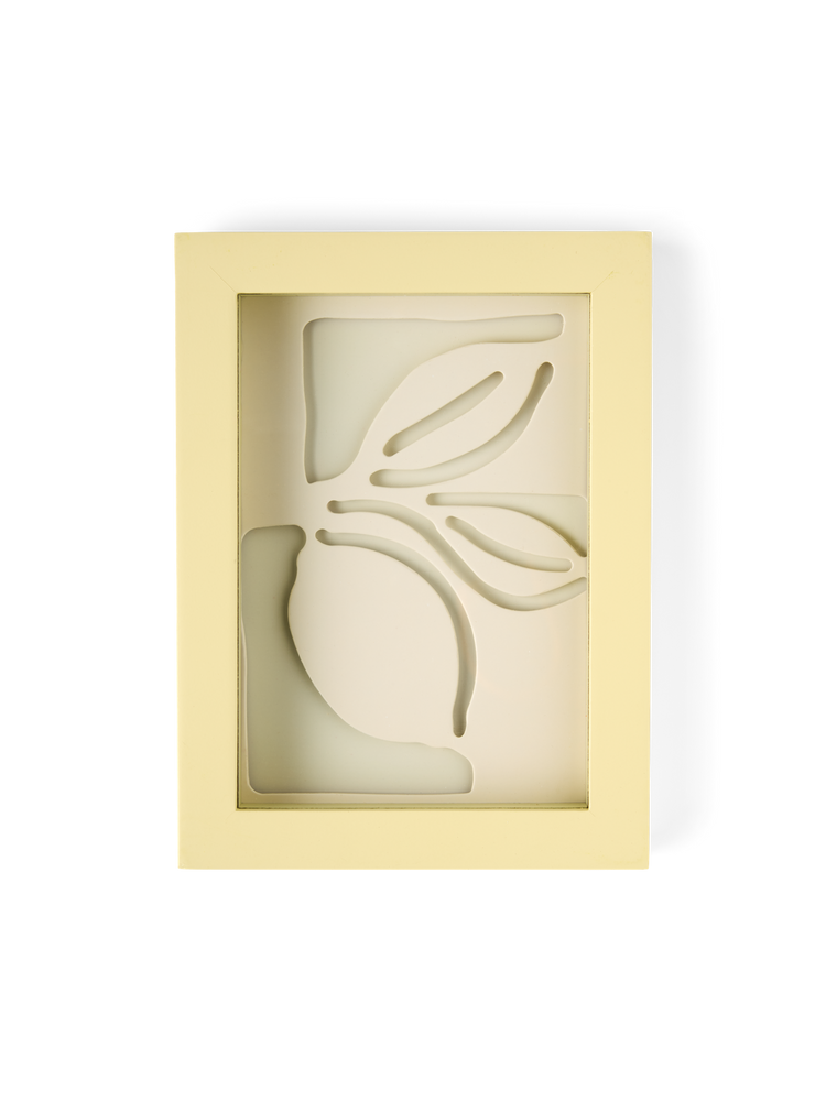Frame A6 with lemon paper cutting