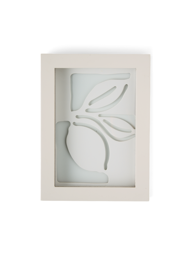 Frame A6 with lemon paper cutting