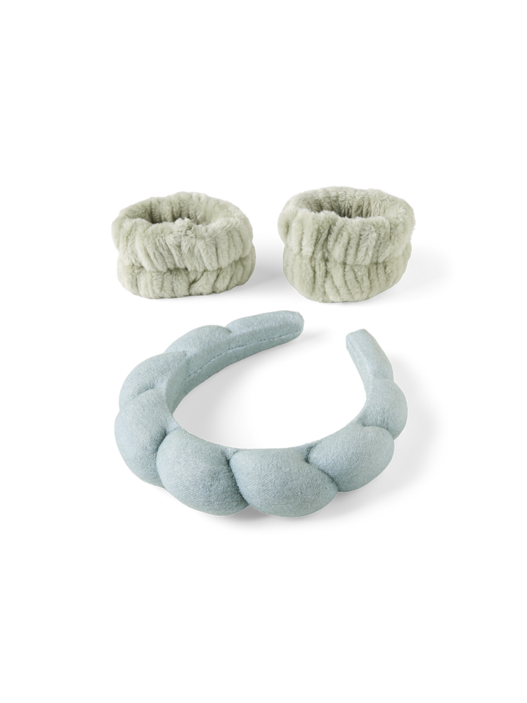 Hairband and cuffs set