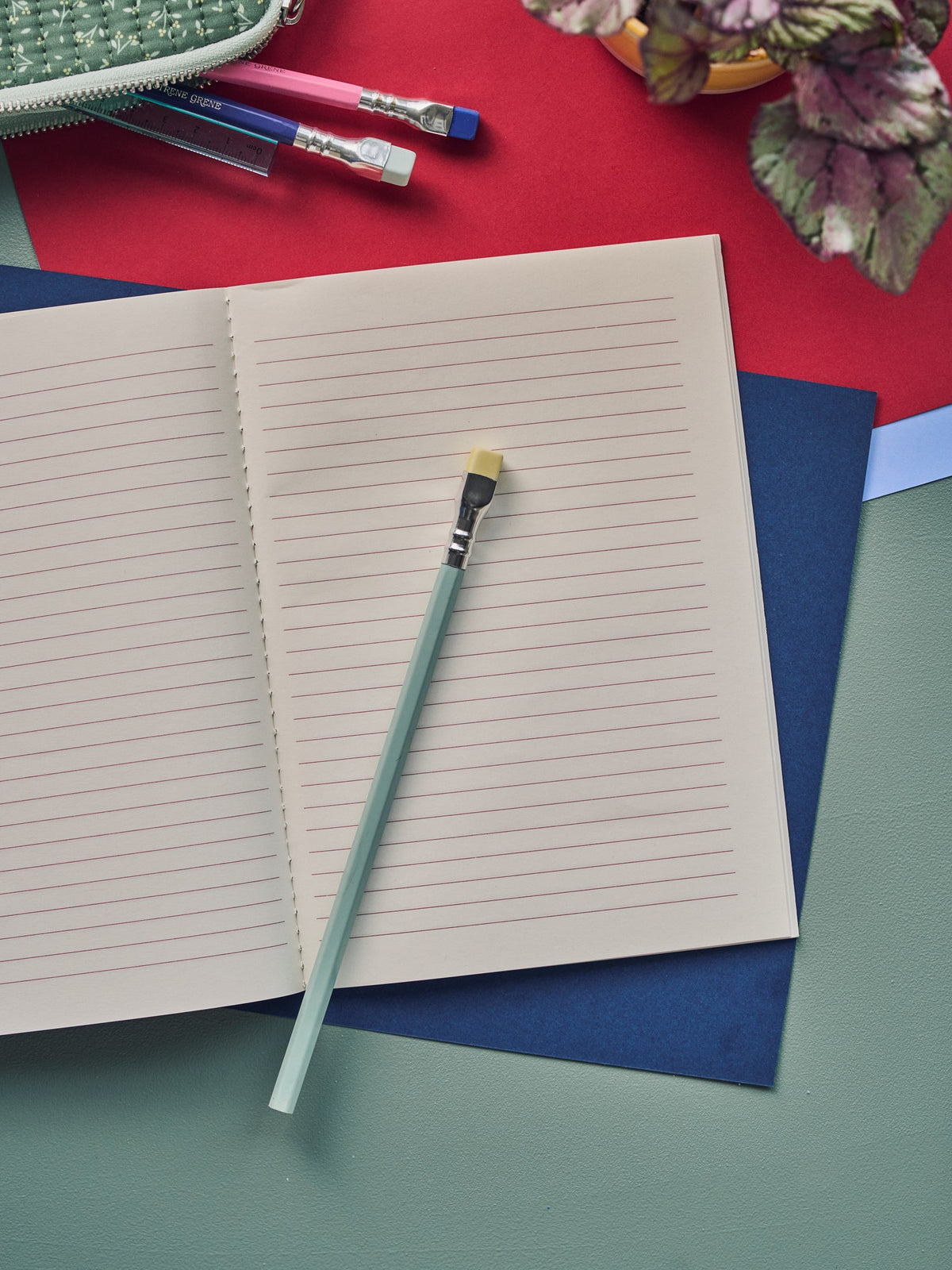 Pencil with eraser