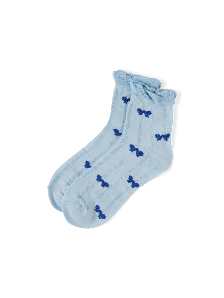 Ankle socks with bow