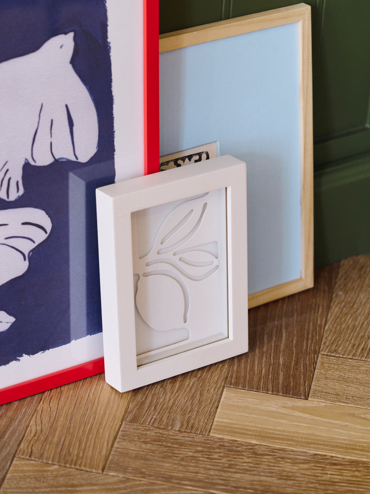Frame A6 with lemon paper cutting