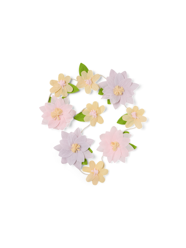 Paper flower garland