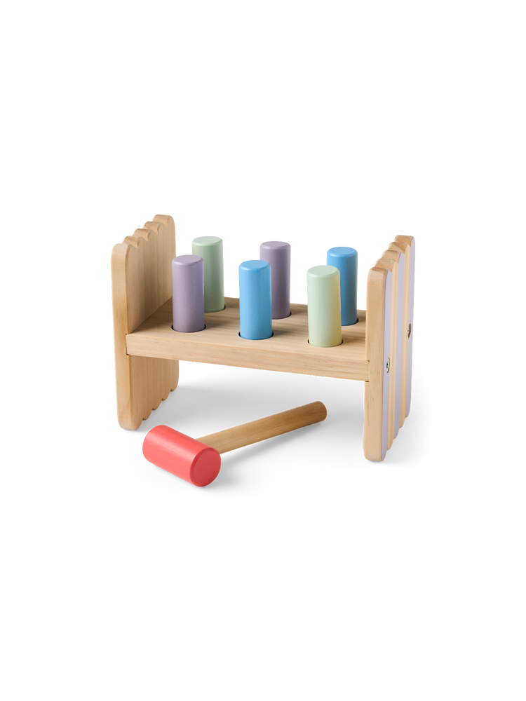 Wooden hammer bench toy