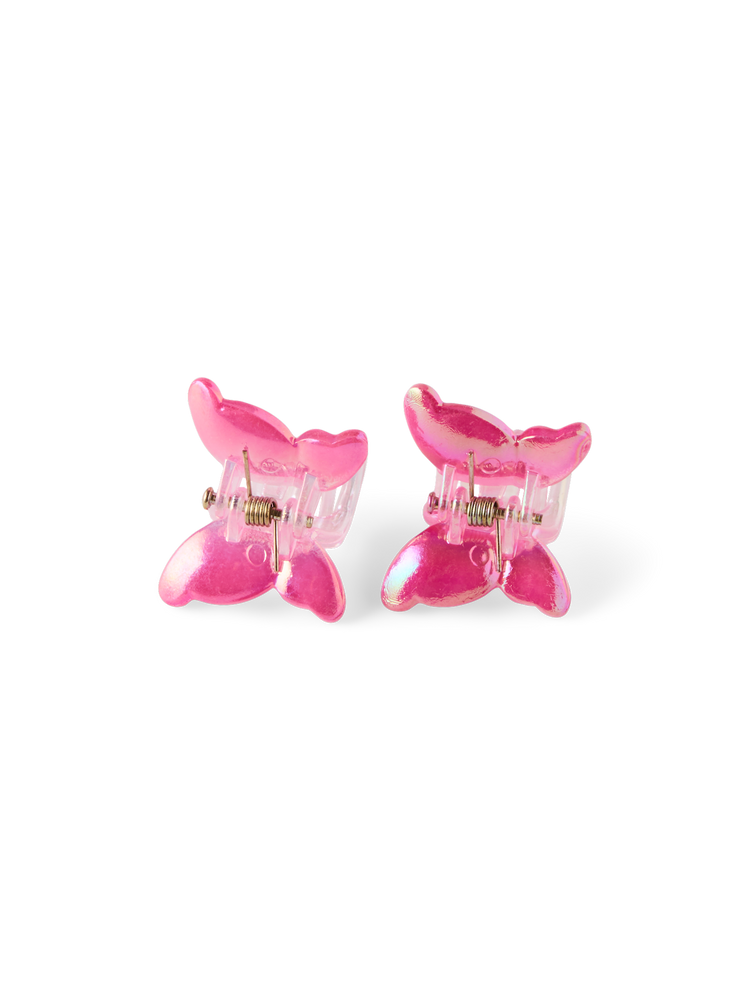 Mini butterfly hair clips