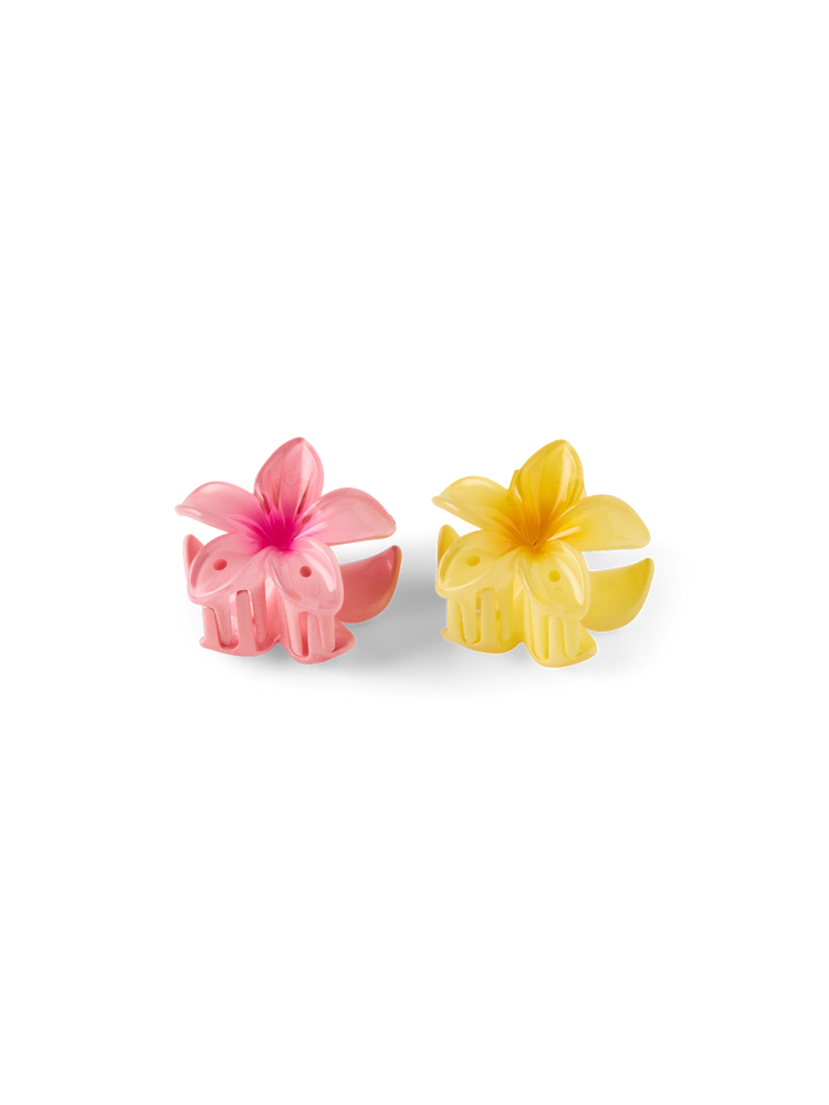 Mini flower hair clips