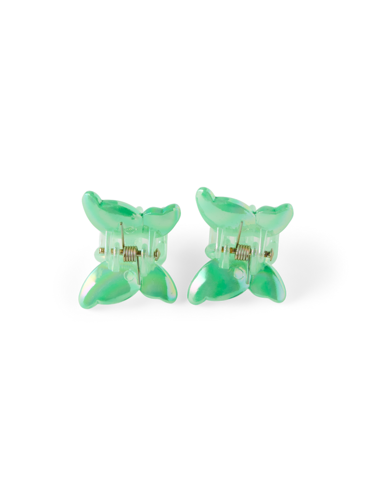 Mini butterfly hair clips