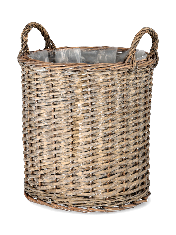 Willow flowerpot with handles