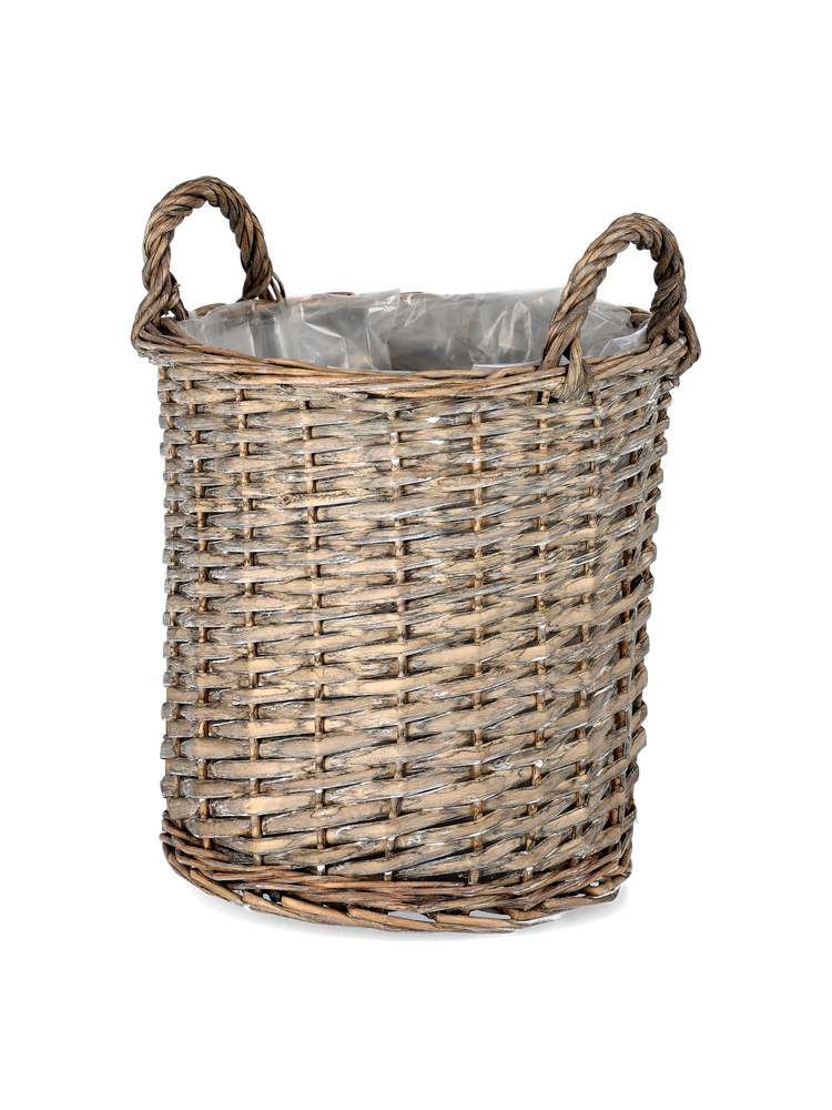Willow flowerpot with handles