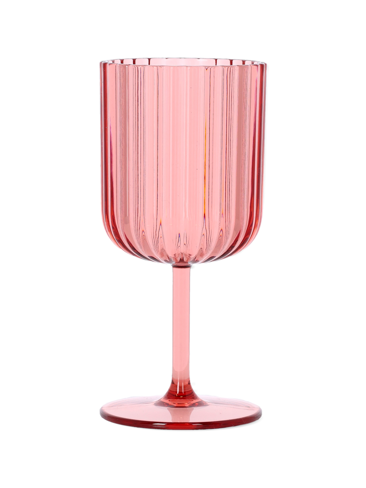 Reusable plastic wine glass