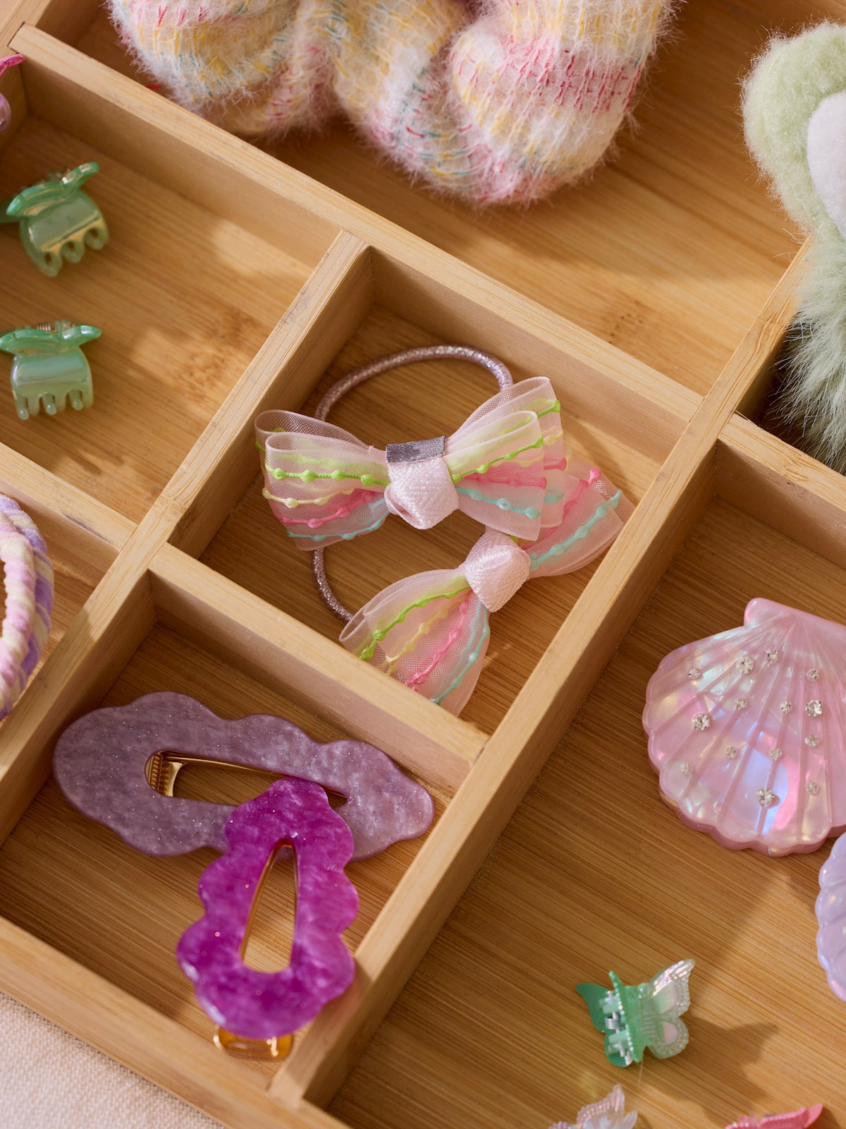 Hair ties with bows