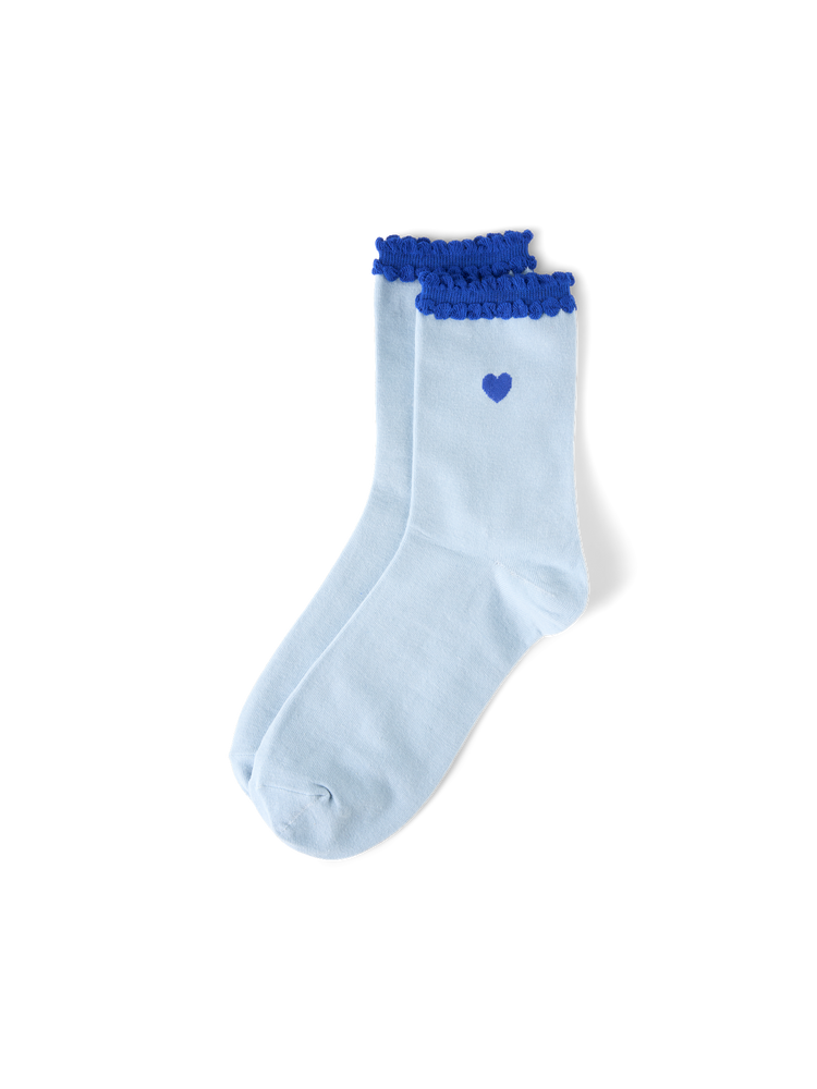 Socks with heart detail