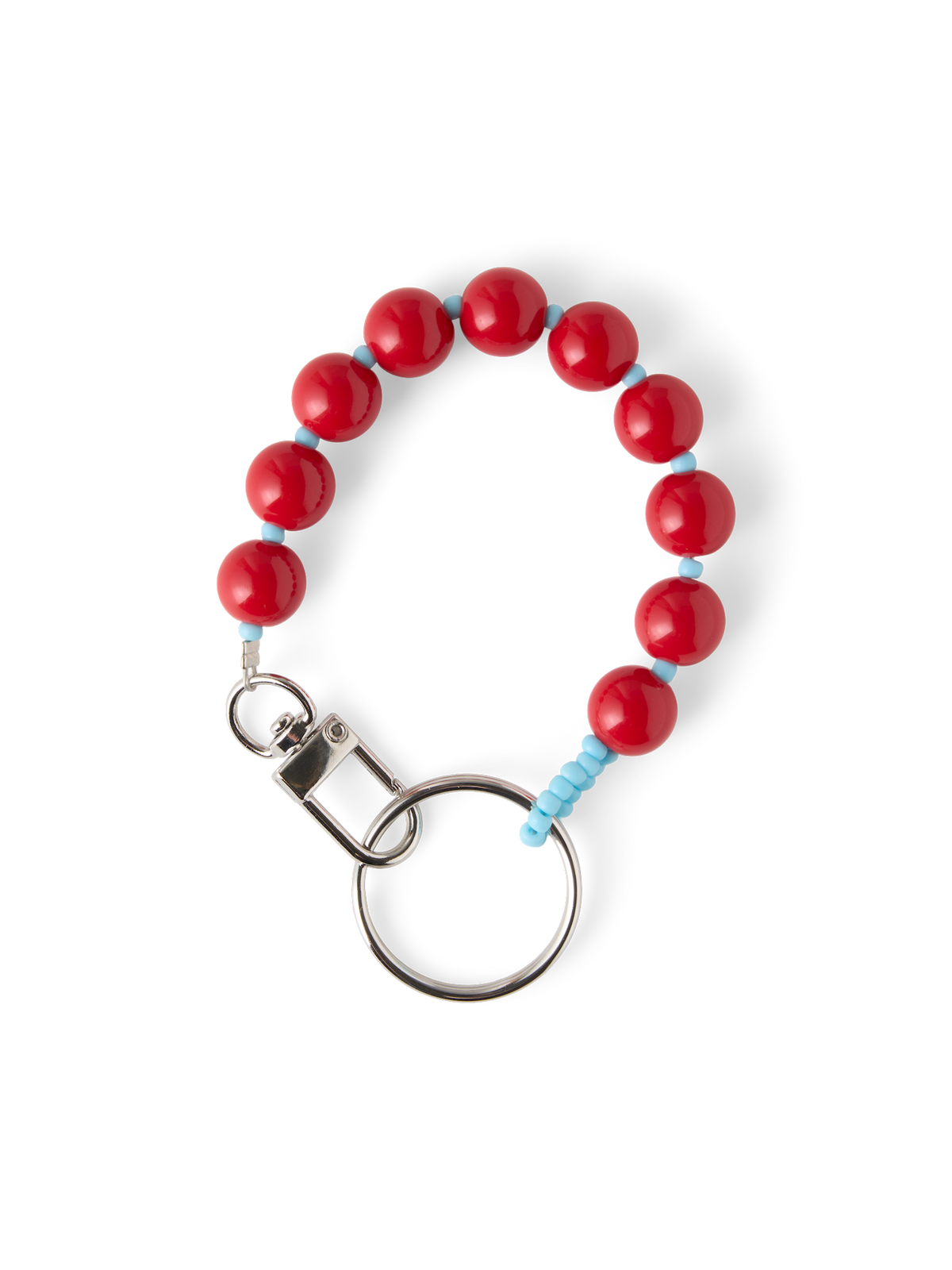 Keychain with beads
