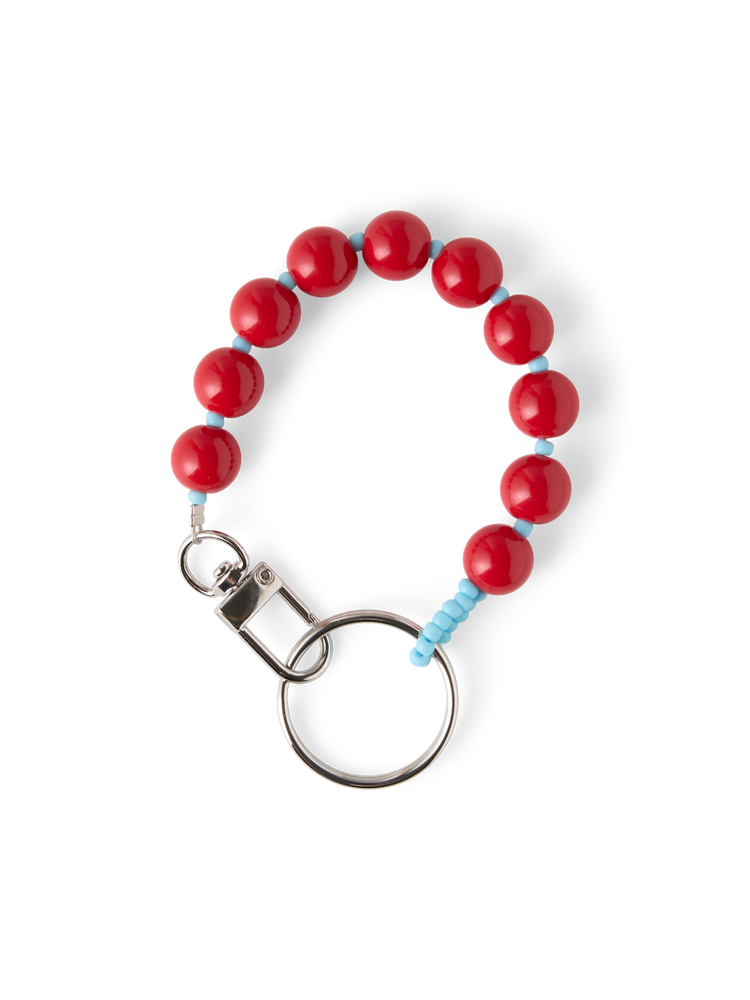 Keychain with beads