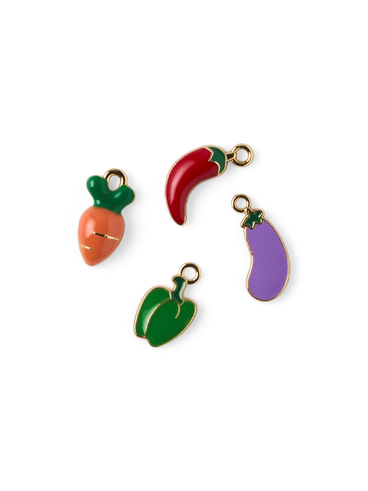 Jewellery pendants vegetables