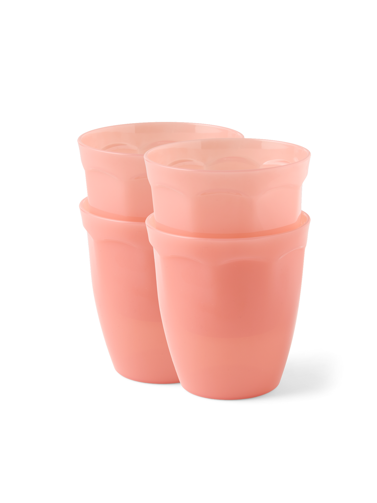 Reusable plastic glasses 4-pack