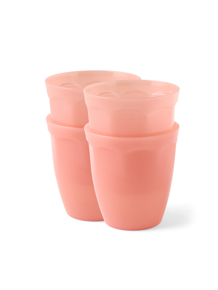Reusable plastic glasses 4-pack