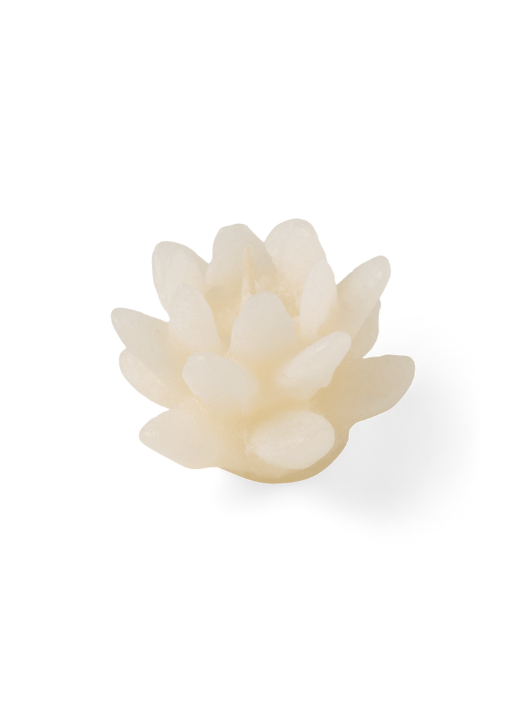 Flower-shaped candle
