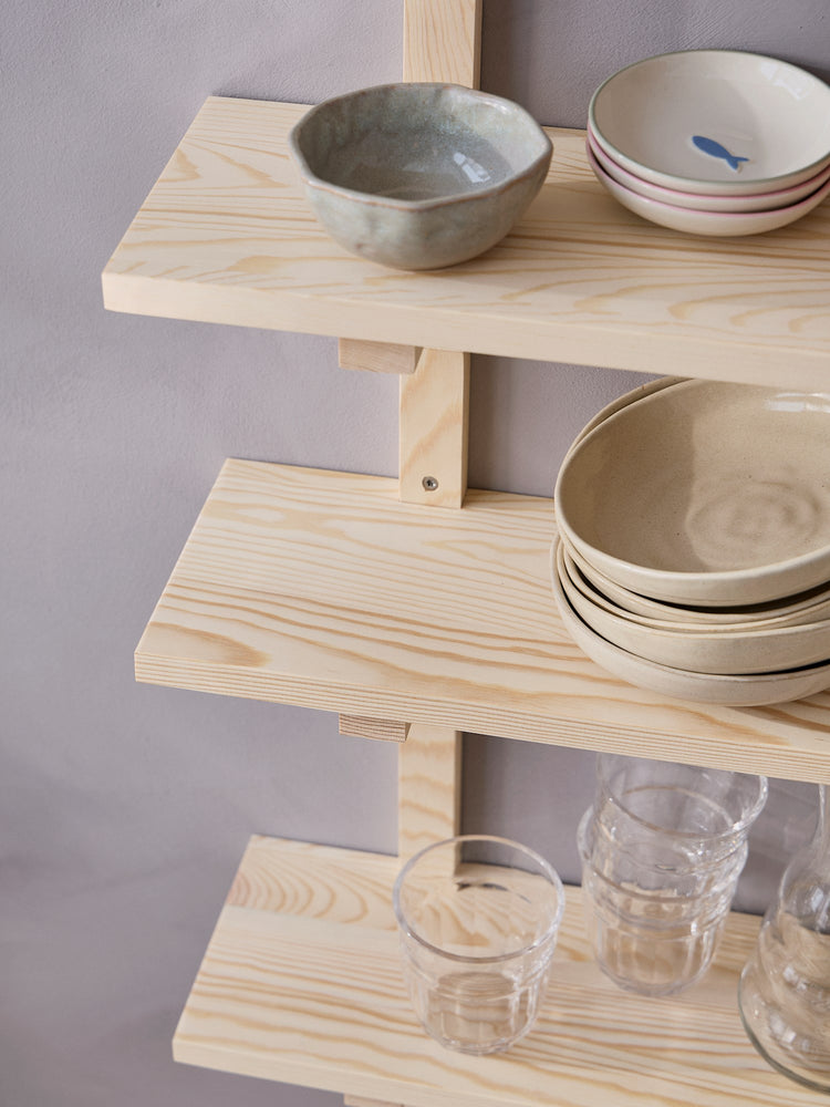Pine wall shelf