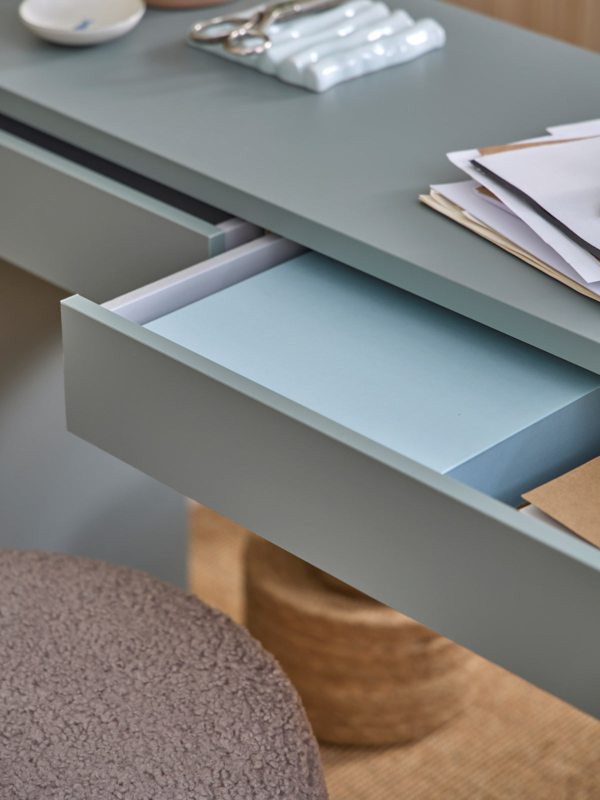 Desk with drawers
