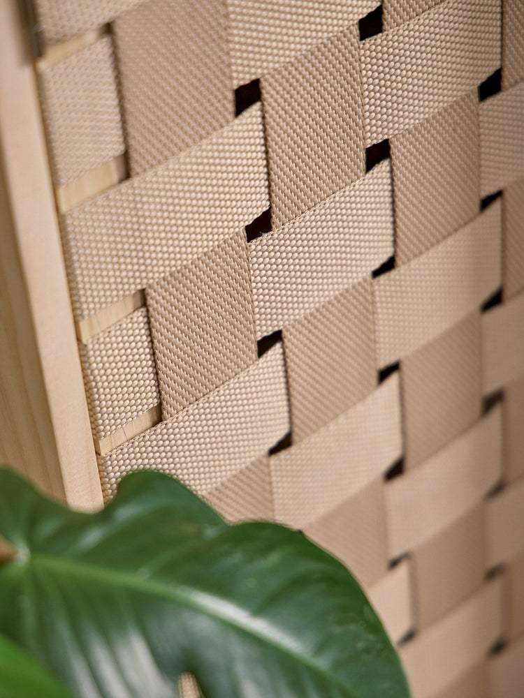 Cabinet with woven design