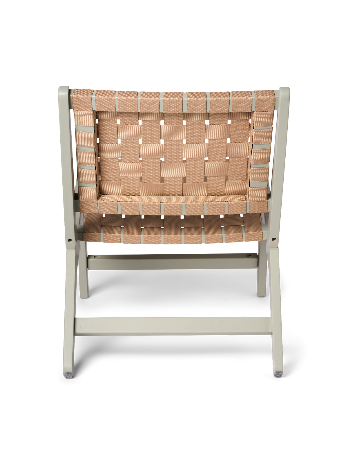 Lounge chair with fabric webbing