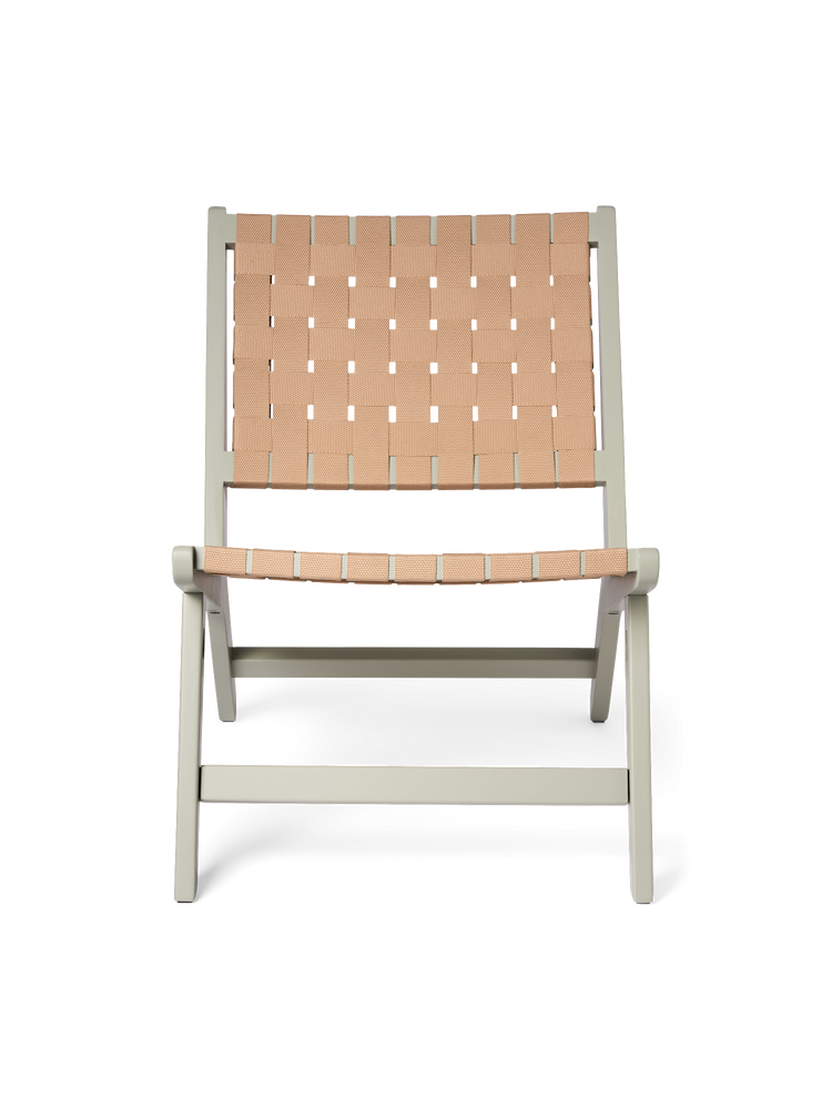 Lounge chair with fabric webbing