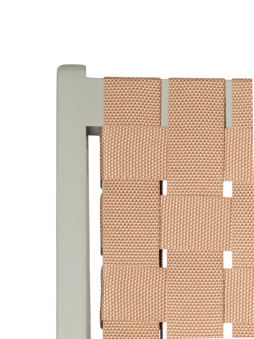 Lounge chair with fabric webbing