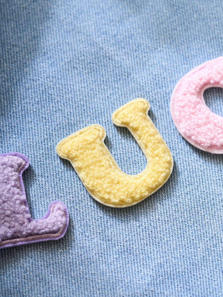 Iron-on letter patch