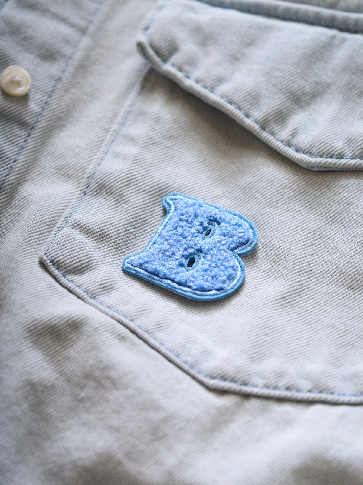 Iron-on letter patch