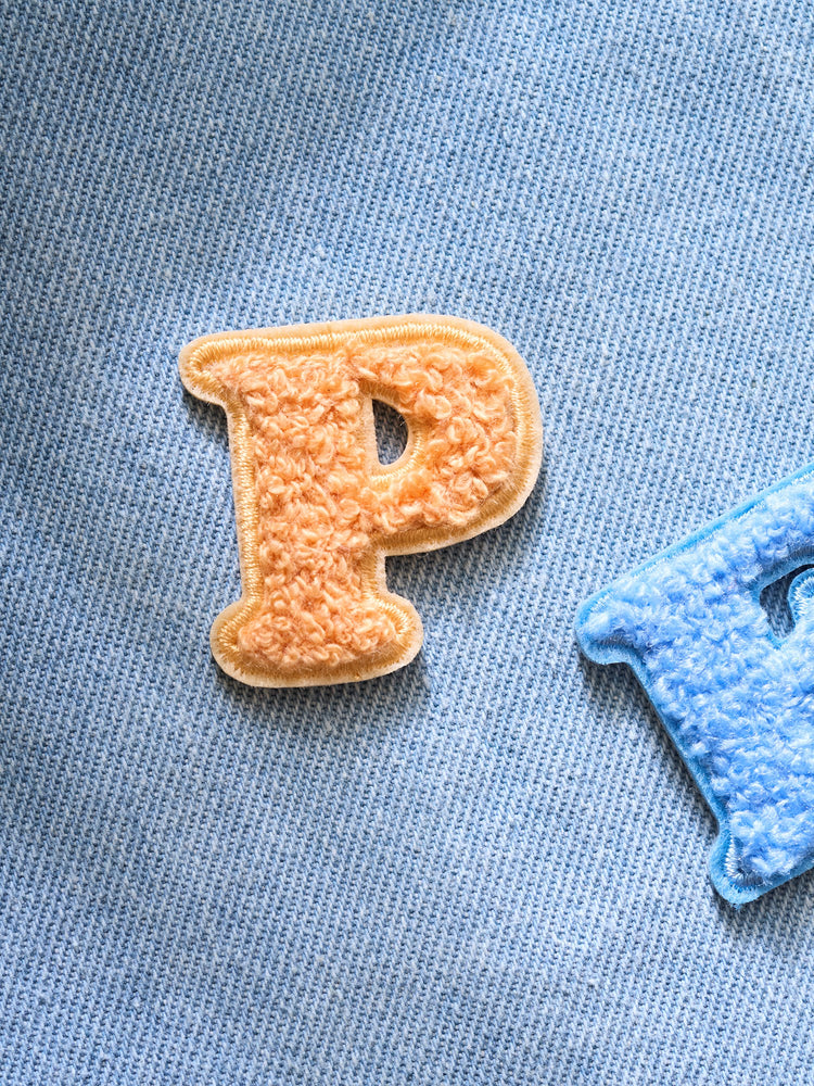 Iron-on letter patch
